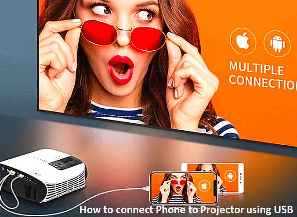 How to connect Phone to Projector using USB