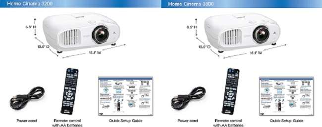 What Are The Differences Between Epson 3200 vs 3800 Projector