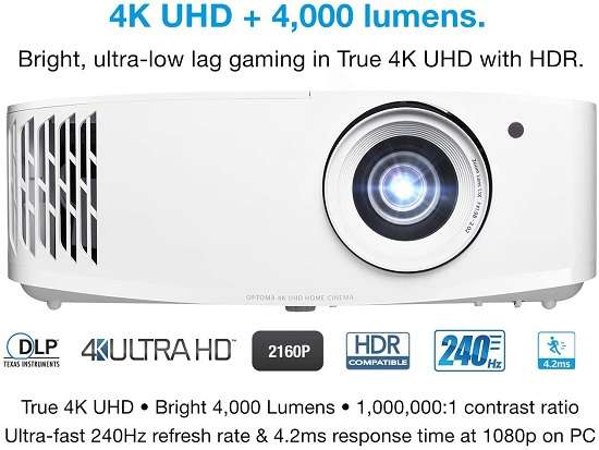 Key Features of the Optoma UHD38 4k Projector
