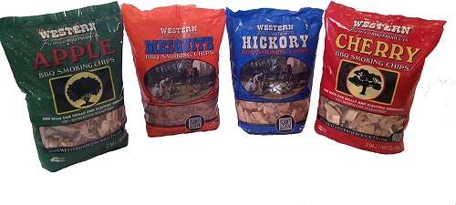 Best Wood For Smoking Brisket - Western BBQ Smoking Wood Chips Variety Pack Bundle