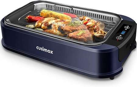 Best Smokeless Indoor Grills - CUSIMAX Indoor Smokeless Grill Portable