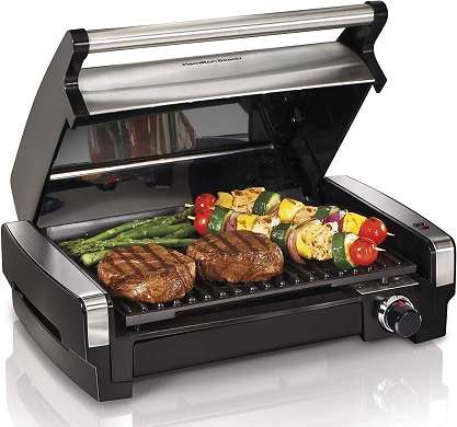 Best Smokeless Indoor Grills - Hamilton Beach 25360 Electric Indoor Searing Grill
