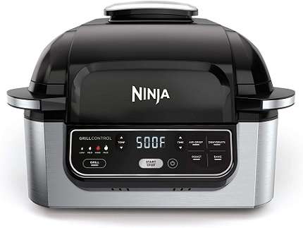 Best Indoor Grill For Steaks - Ninja Foodi AG301 5-in-1 Indoor Grill