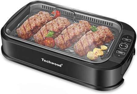 best smokeless indoor grills - Techwood Indoor Smokeless Grill