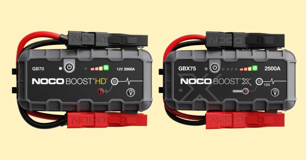 NOCO Boost GB70 vs GBX75