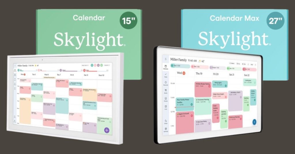 Skylight Calendar 15 vs 27
