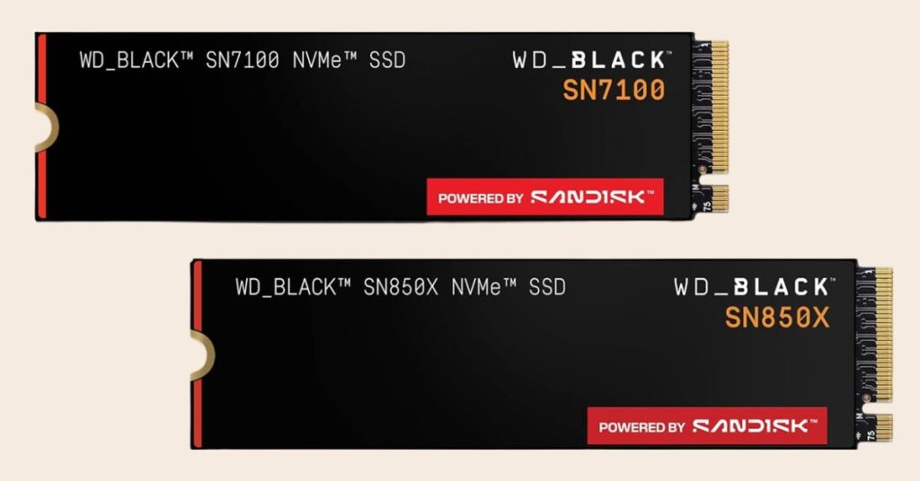 WD Black SN7100 vs SN850X